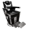 black barber chair